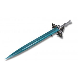 ESPADA DE LA LUNA SAGRADA – RÉPLICA DE CAZADOR DE FANTASÍA GÓTICA AZUL