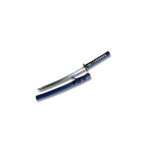 ACABADO MAESTRO TEMPLADO DE ARCILLA AZUL MEDIANOCHE WAKIZASHI