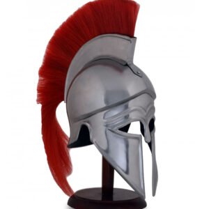 CASCO CORINTIO CON PENACHO ROJO