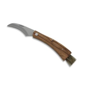 CUCHILLO PARA SETAS CON MANGO DE MADERA Y HOJA DE 3 CM