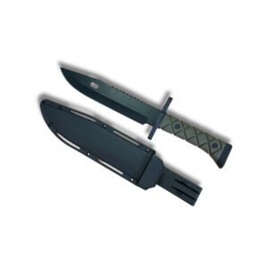 CUCHILLO SUPERVIVENCIA MANGO VERDE