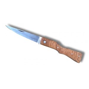Cuchillo con forma de fusil en madera