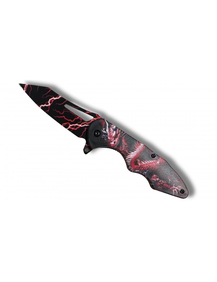 CUCHILLO DRAGÓN ROJO