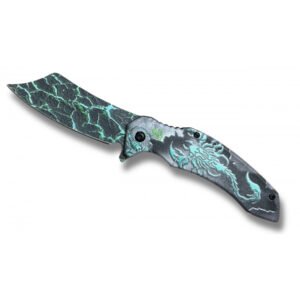 COUTEAU SCORPION BLEU OUVERTURE ASSISTEE