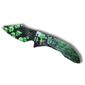 COUTEAU FAUCHEUSE VERT OUVERTURE ASSISTEE