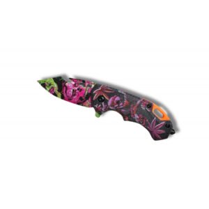CUCHILLO DE CABEZA DE MUERTE ROSA