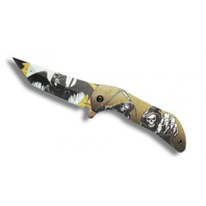 COUTEAU JAUNE FAUCHEUSE OUVERTURE ASSISTEE