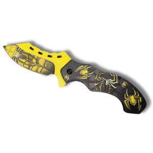 CUCHILLO AMARILLO DE ARAÑA 10 CM