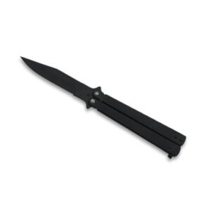 CUCHILLO MARIPOSA ACERO NEGRO