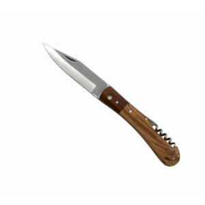 NAVAJA BICOLOR CON SACACORCHOS HOJA 9CM