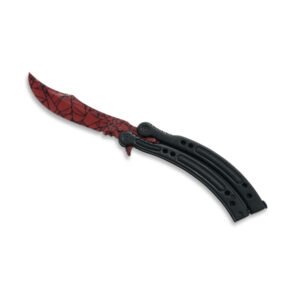 *CUCHILLO MARIPOSA HOJA ARAÑA 10.5CM