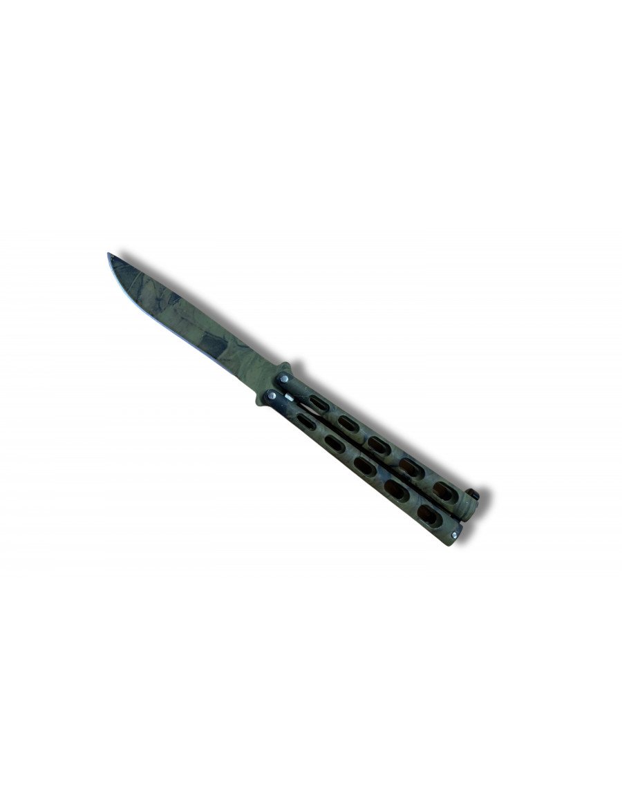 CUCHILLO MARIPOSA CAMUFLAJE