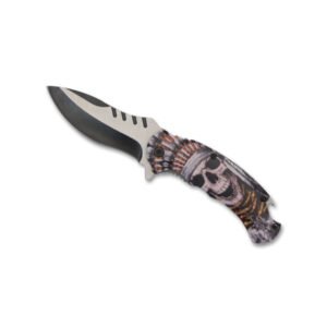 NAVAJA INDIAN CALAVERA CON ABRIDOR DE BOTELLAS HOJA 10CM