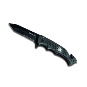 CUCHILLO BOMBERO NEGRO HOJA 8.5CM