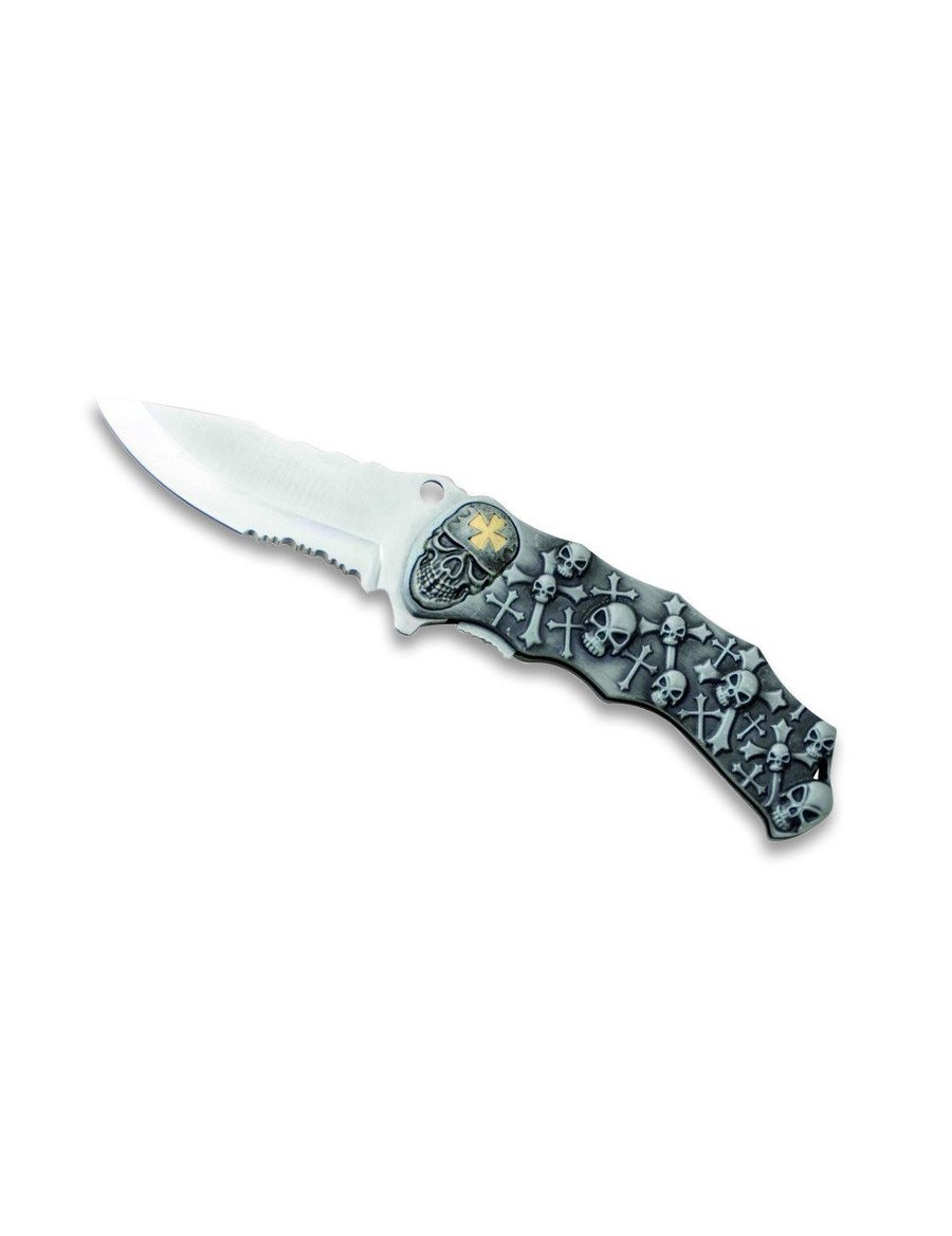 CUCHILLO CALAVERA HOJA 9CM
