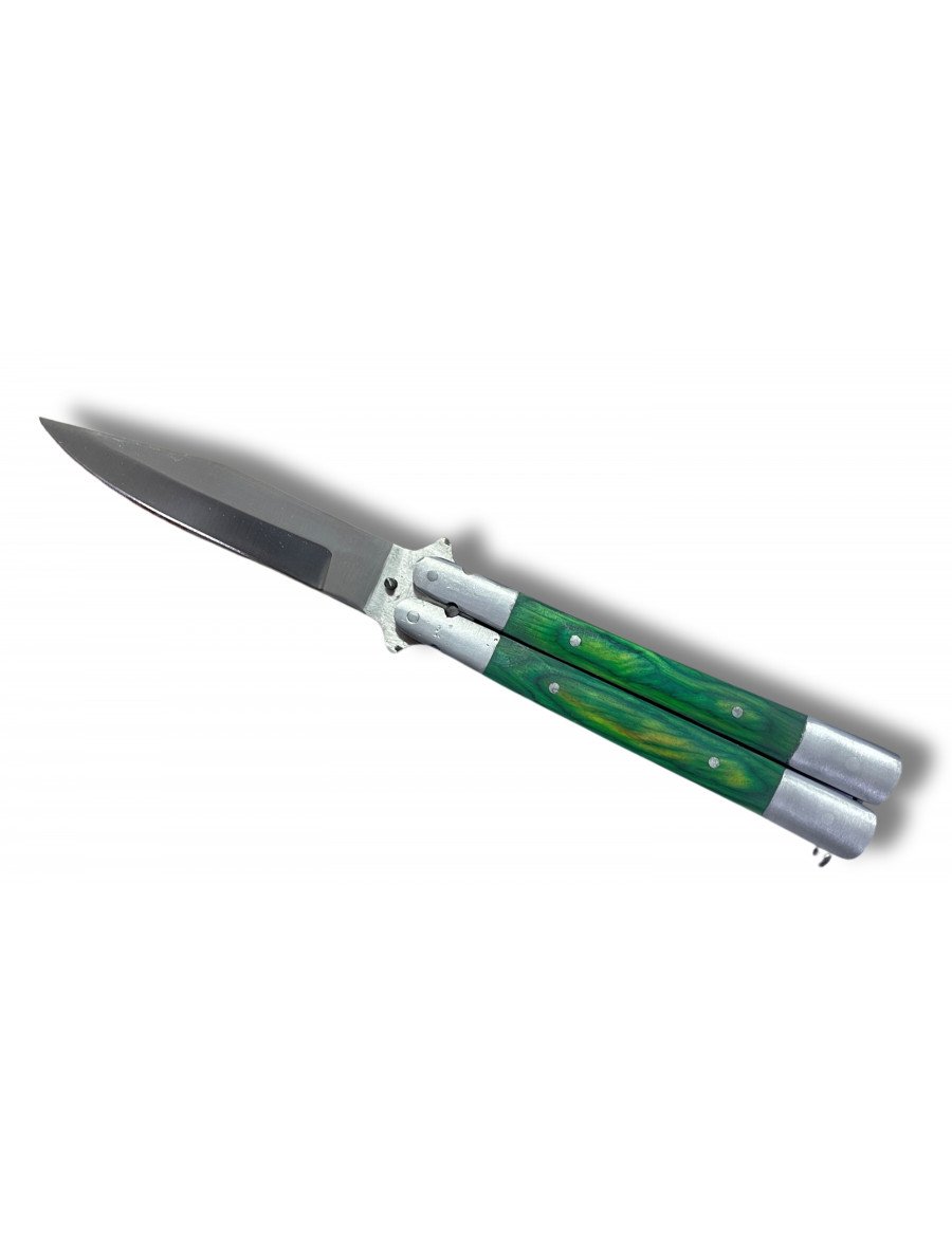 CUCHILLO MARIPOSA MANGO VERDE