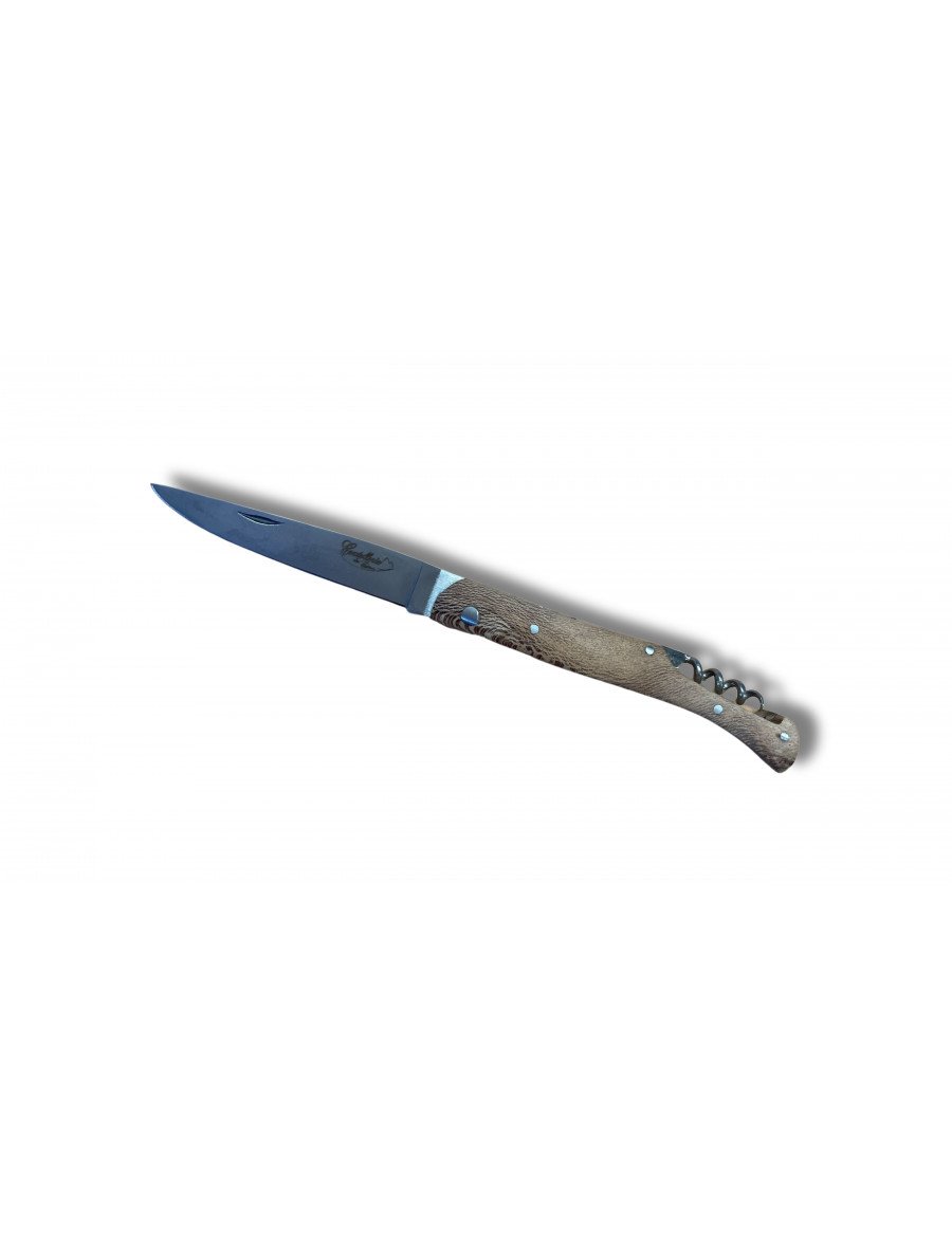 CUCHILLO SACACORCHOS EN MADERA DE PLATANO