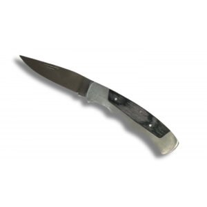 NAVAJA DE PLATA MADERA Y METAL