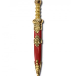 DAGA ROMANA ROJA Y ORO 19CM