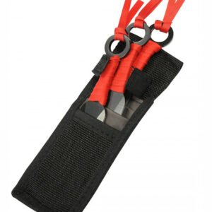 CONJUNTO DE 3 KUNAI ROJOS 15CM