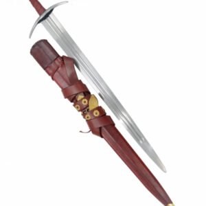 ESPADA MEDIEVAL FORJADA CON VAINA 13º 80CM
