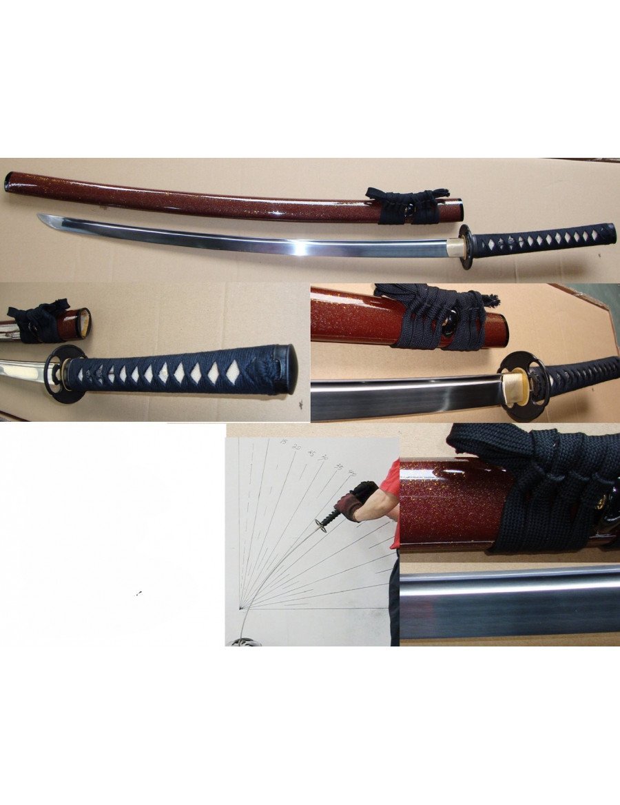 KATANA 1065 HOJA TEMPLADA AZUL 76CM