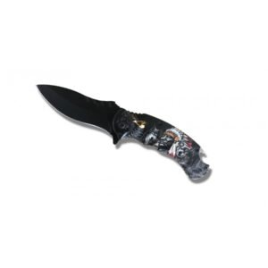 CUCHILLO INDIOS Y LOBOS CON APERTURA ASISTIDA HOJA 10 CM