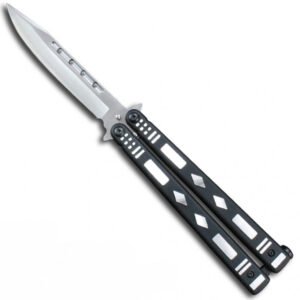 CUCHILLO MARIPOSA MANGO ABS HOJA 9CM