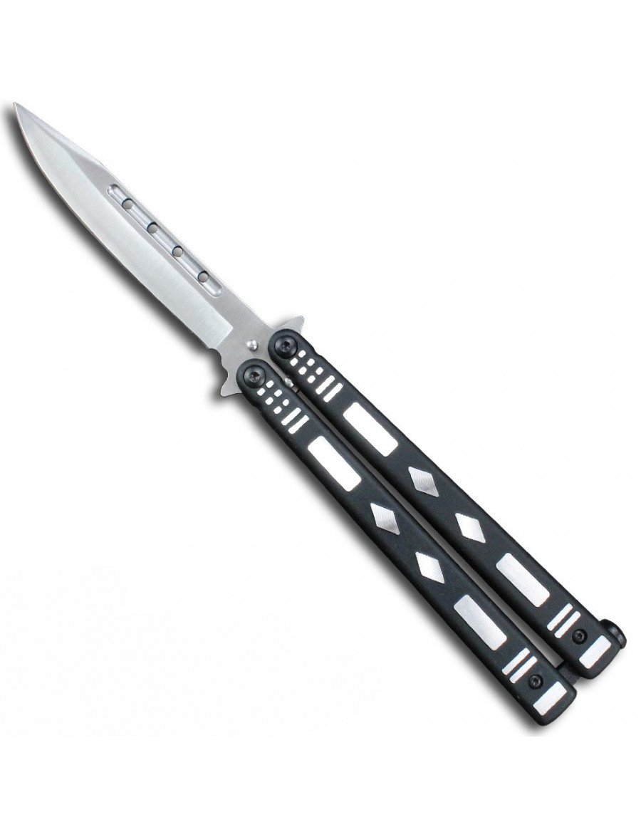 CUCHILLO MARIPOSA MANGO ABS HOJA 9CM