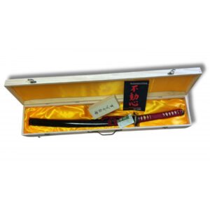 HOJA WAKISASHI DAMASCO CON SU CAJA