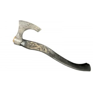 HACHA VIKINGA MANGO GRABADO 57CM