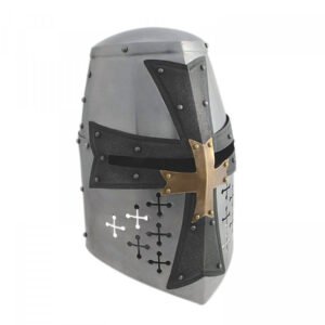 CASCO TEMPLARIO CRUZ NEGRA