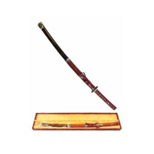 KATANA ACERO 440 CON CUCHILLOS + CAJA 76CM
