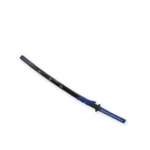 KATANA FORJA NEGRA - TRENZADA AZUL 74CM