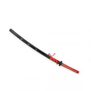 KATANA FORGE NEGRA - TRENZADA ROJA 74CM