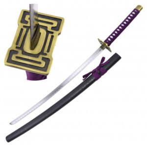 KATANA SIN FILOS TRENZADO NEGRO MORADO