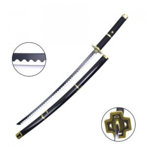 KATANA NON TRANCHANT NOIR YUBASHIRI