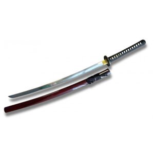 KATANA SHIHOZUME HOJA LAMINADA PRESTIGE NEGRA Y ROJA