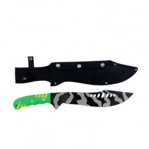 MACHETE HOJA CEBRA MANGO PLÁSTICO VERDE