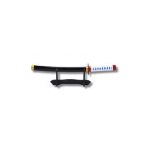 MINI KATANA DE MADERA ROJA NEGRA Y BLANCA