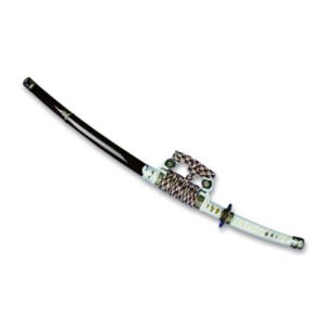 TACHI NEGRO TRENZADO BLANCO 74CM