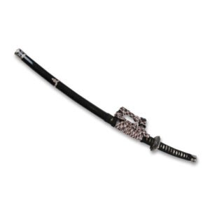 TACHI NEGRO CON TRENZADO NEGRO 74CM